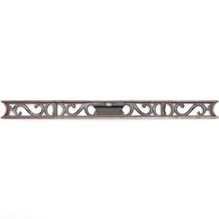 Victorian Cast Iron Level, Late 19th/ Early 20th Century