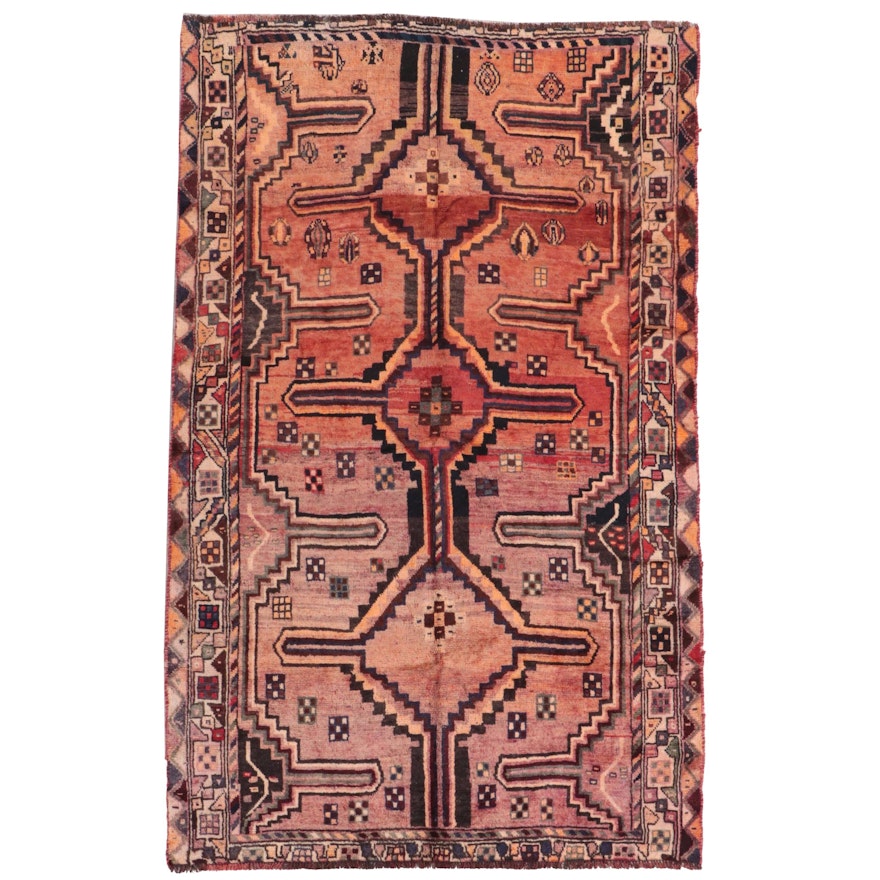 4'10 x 7'7 Hand-Knotted Persian Village Area Rug
