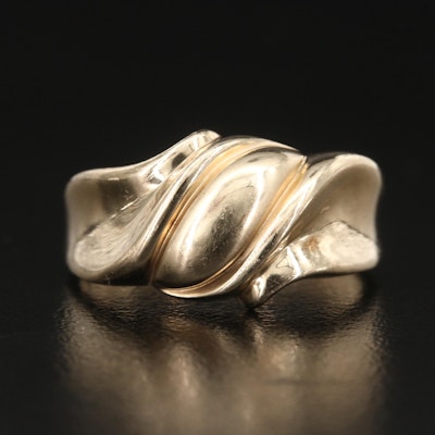 10K Fluted Ring