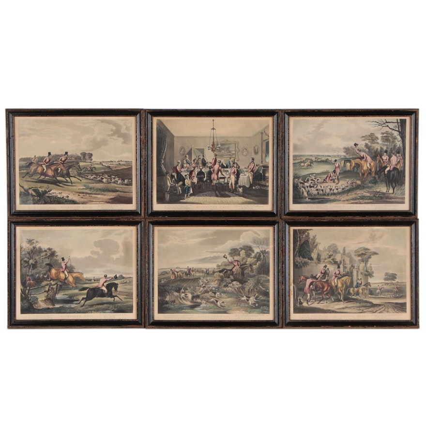 Hand-Colored Engravings After Francis Turner "Bachelor's Hall" Series