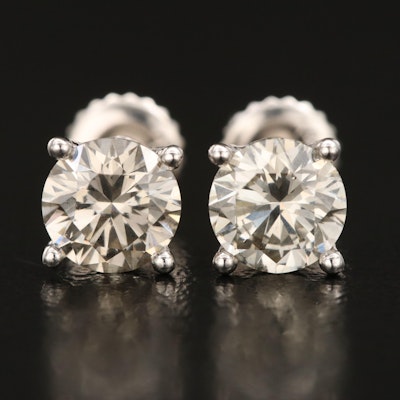 14K 1.67 CTW Lab Grown Diamond Stud Earrings