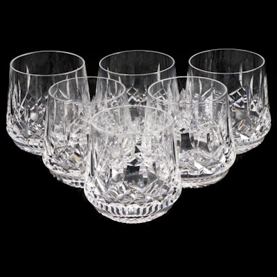 Waterford Crystal "Lismore" Roly Poly Glasses, Late 20th Century
