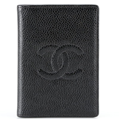 Chanel CC Card Case in Black Caviar Leather