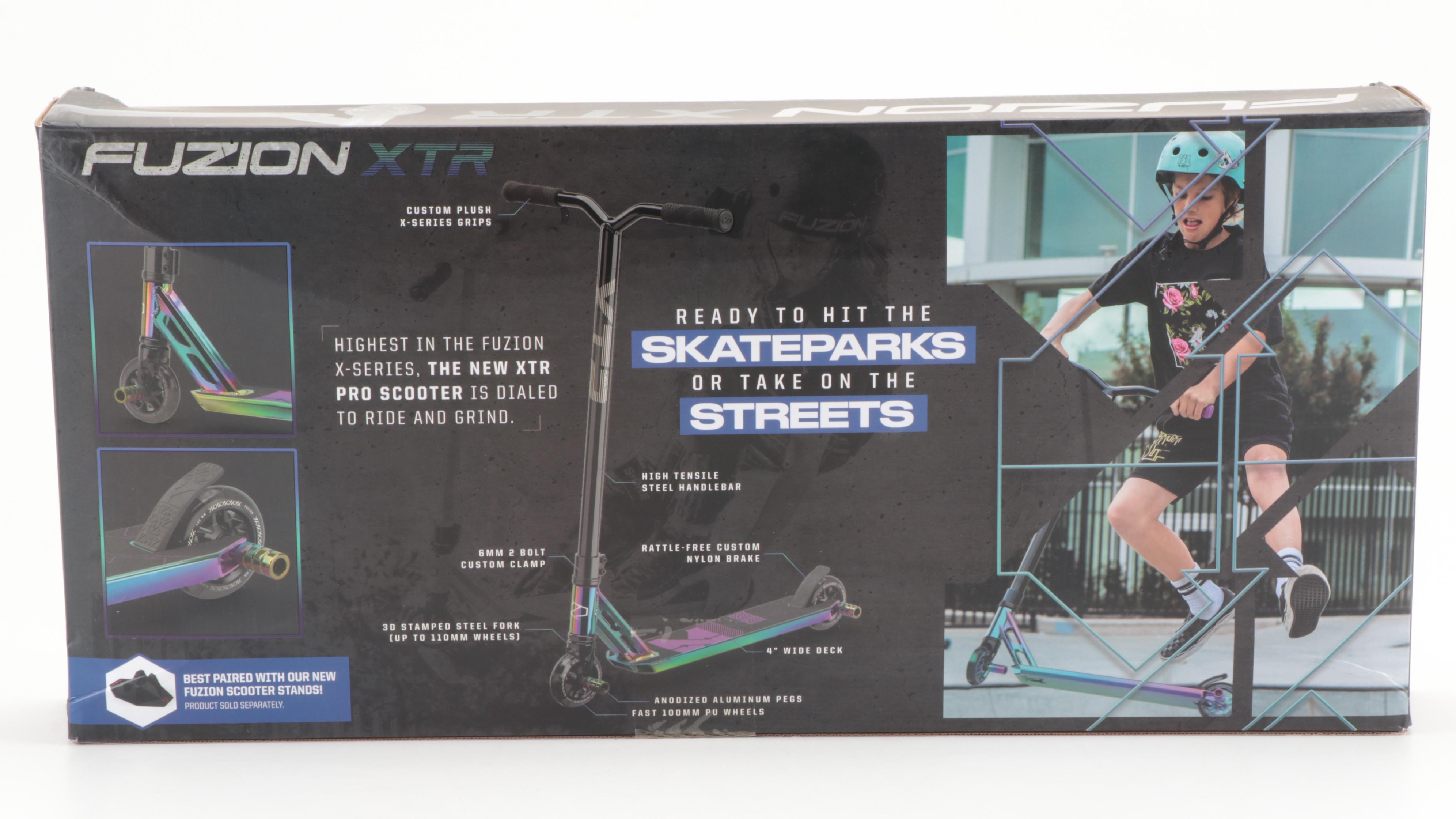 Fuzion XTR Pro 2 Neochrome Wheel Kick Scooter EBTH