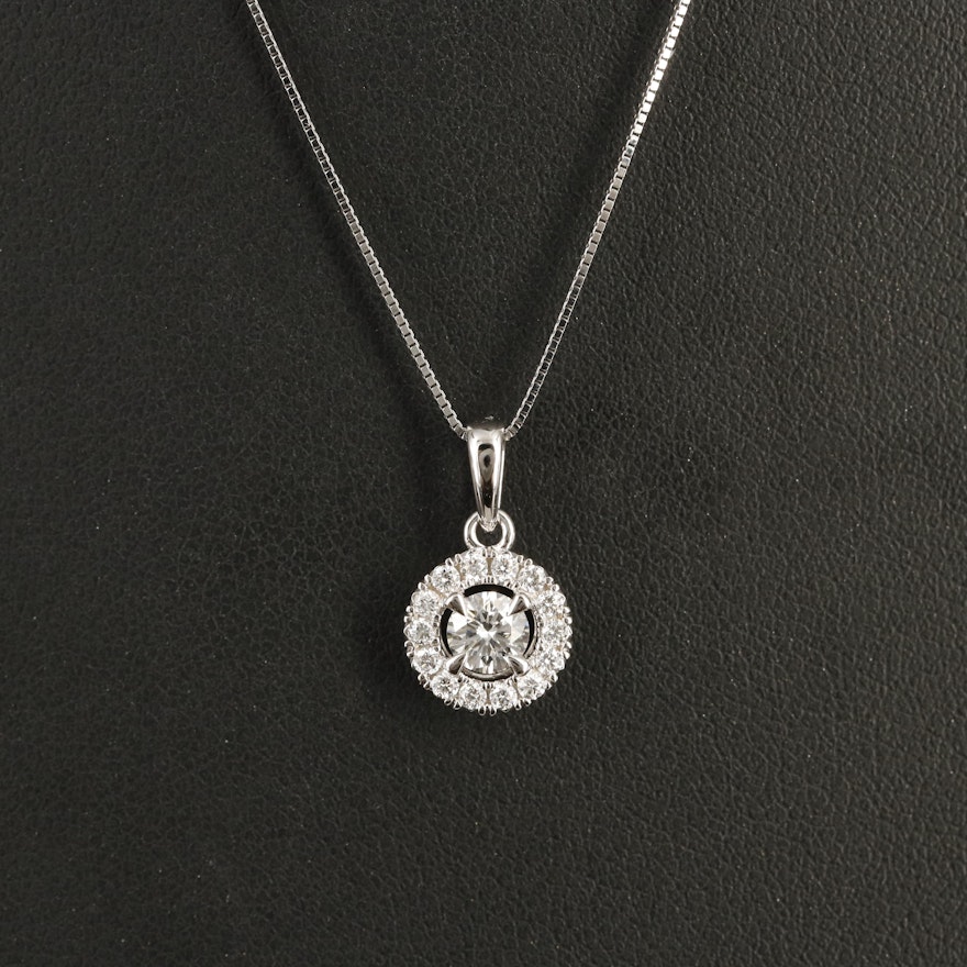 14K 0.50 CTW Lab Grown Diamond Pendant Necklace