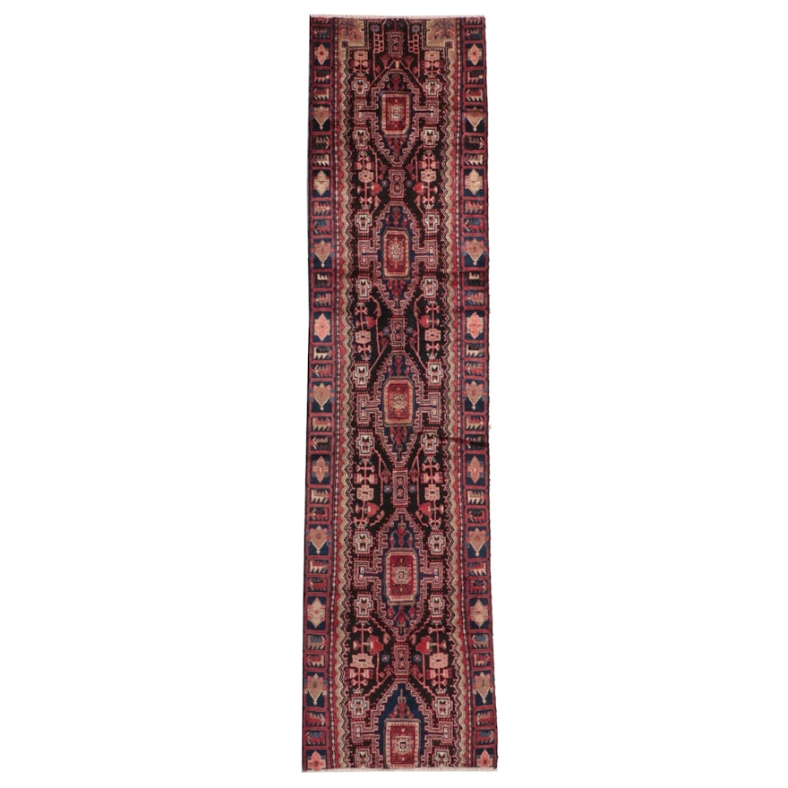 3'6 x 13'10 Hand-Knotted Persian Carpet Runner