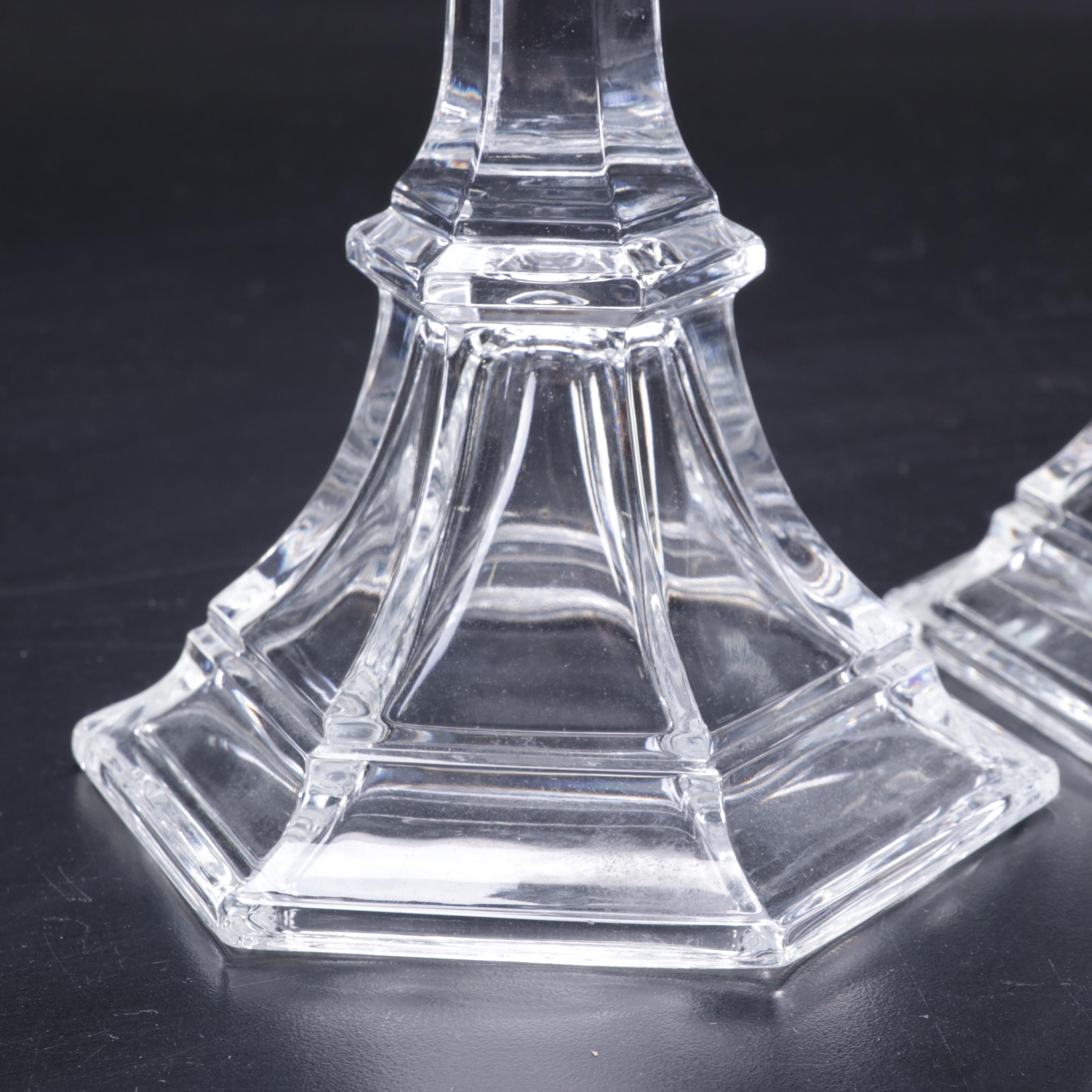 Swid Powell for Calvin Klein Stoneware Tray, Atlantis Crystal Decanter