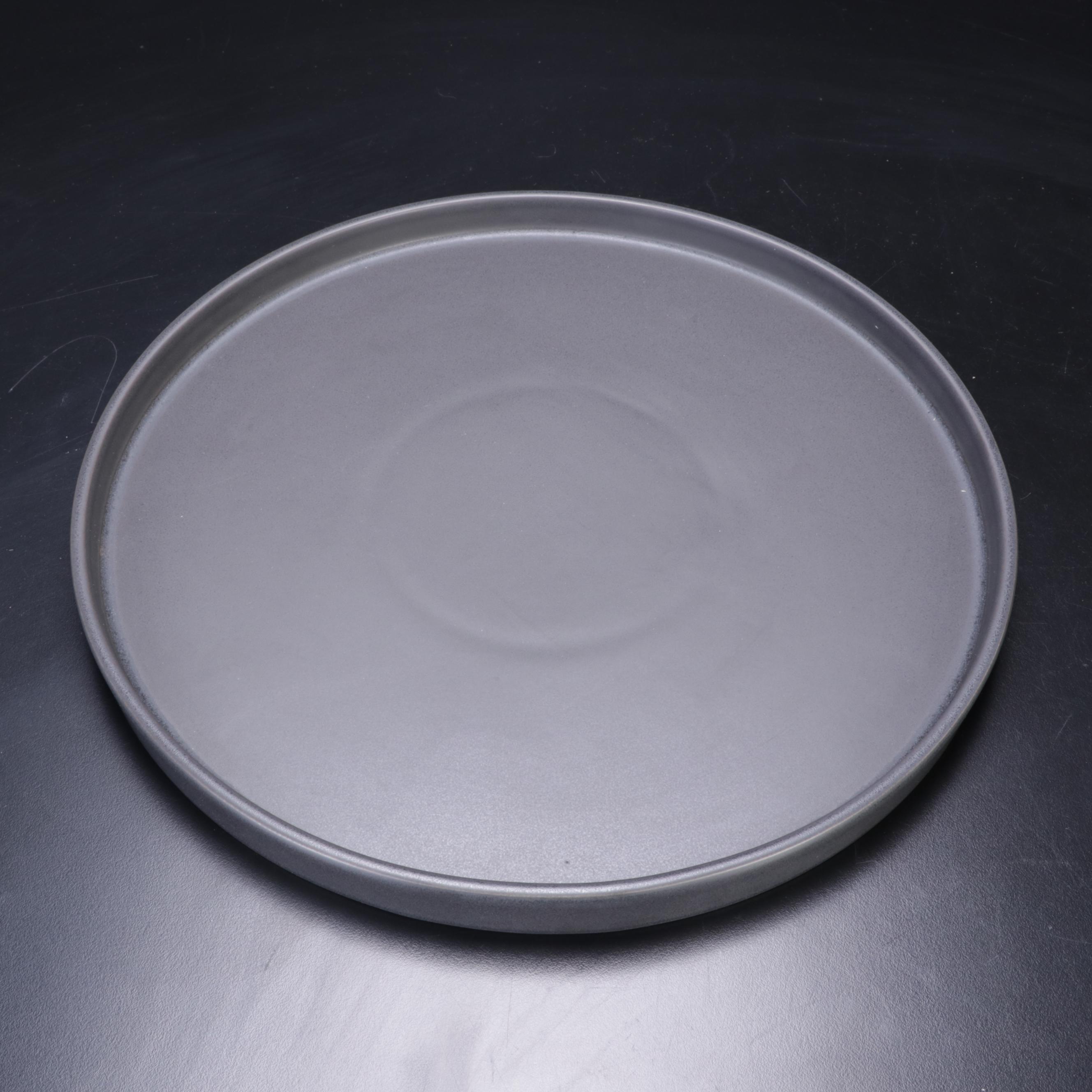 Swid Powell for Calvin Klein Stoneware Tray, Atlantis Crystal Decanter