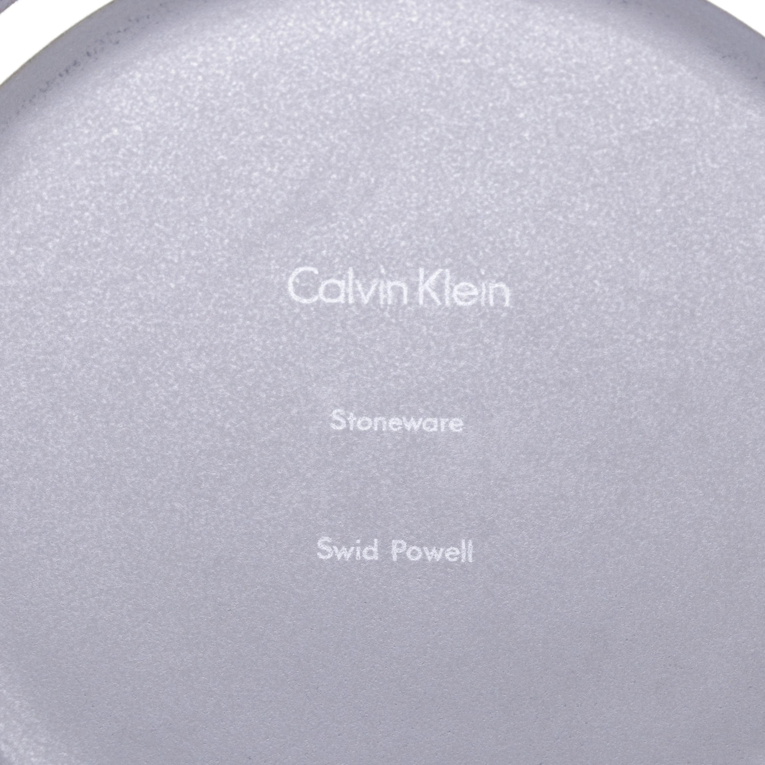 Swid Powell for Calvin Klein Stoneware Tray, Atlantis Crystal Decanter