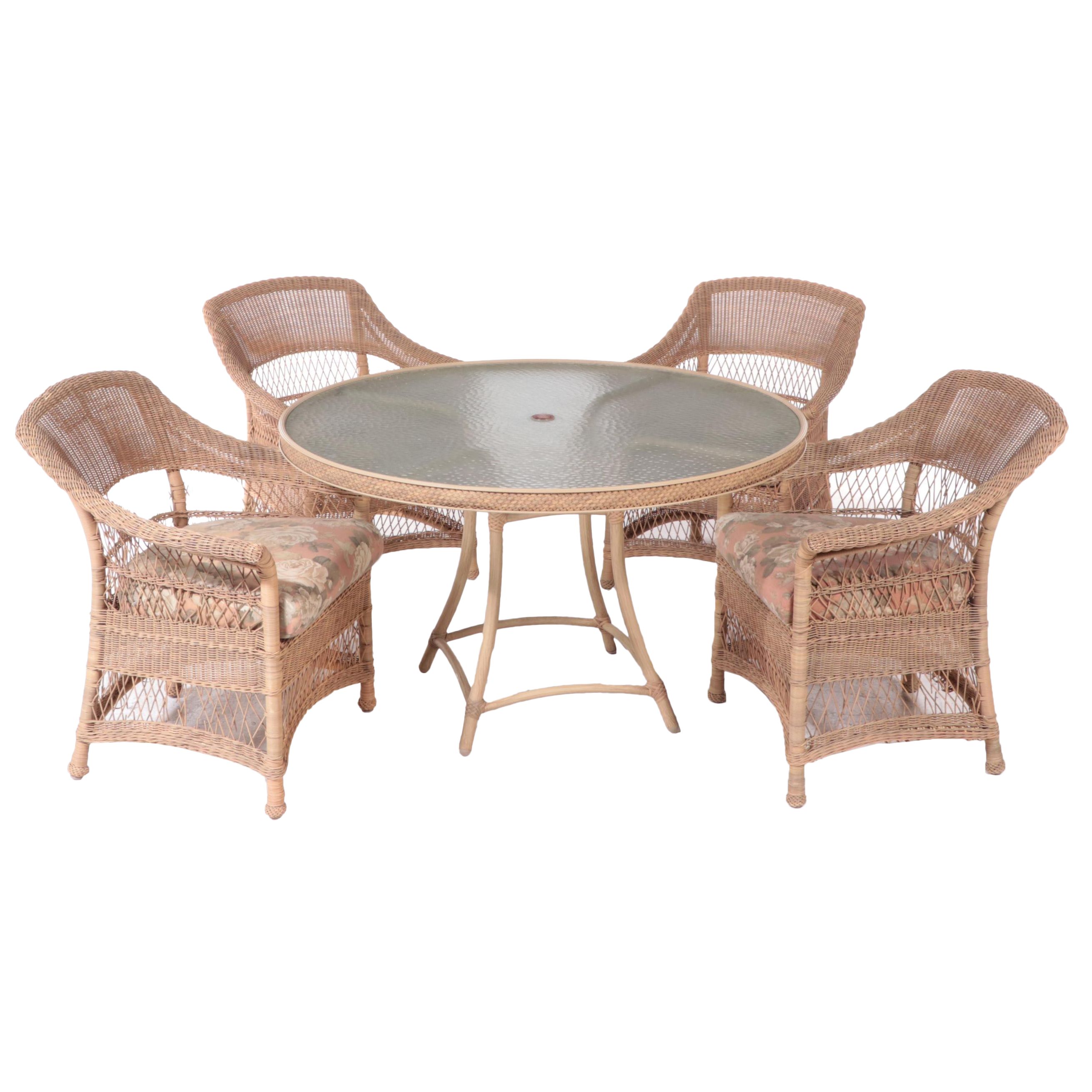 Resin Wicker Patio Dining Set EBTH