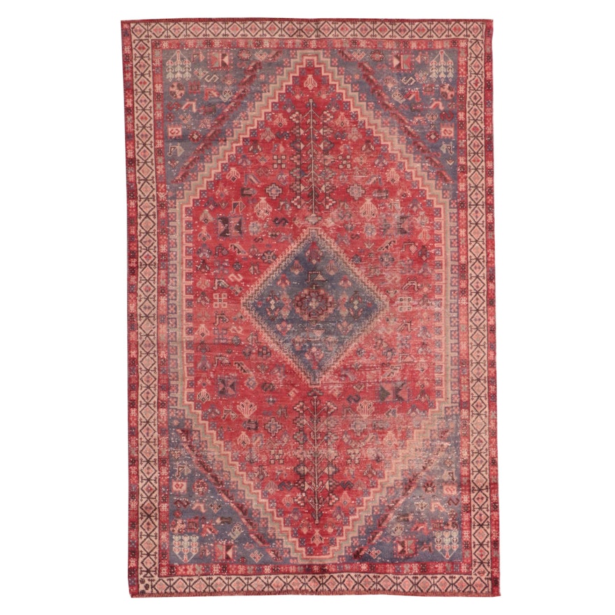 4'11 x 7'7 Hand-Knotted Persian Abadeh Area Rug