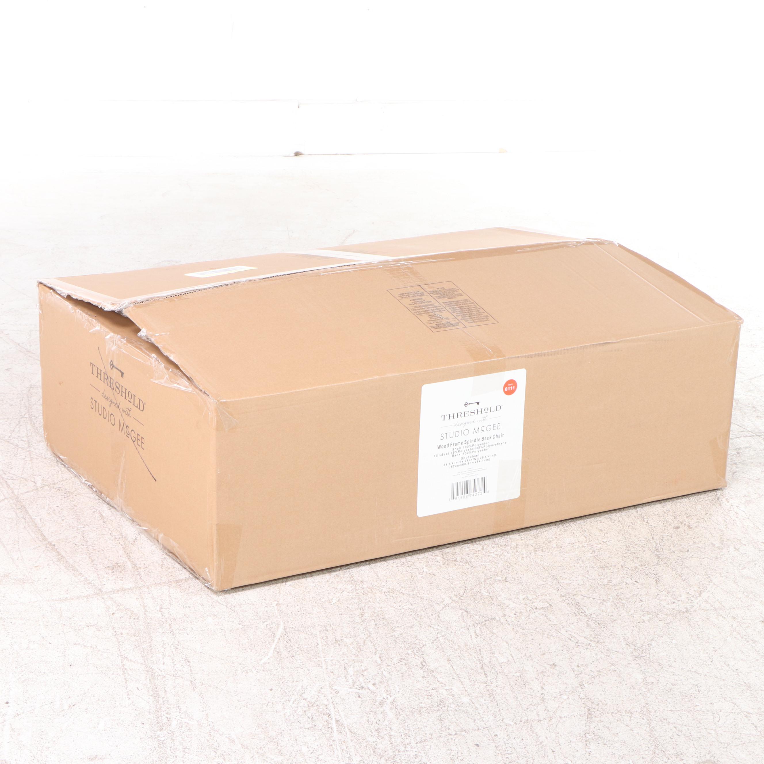 Threshold with Studio McGee Riverview Wood Frame Spindle Back Chair EBTH