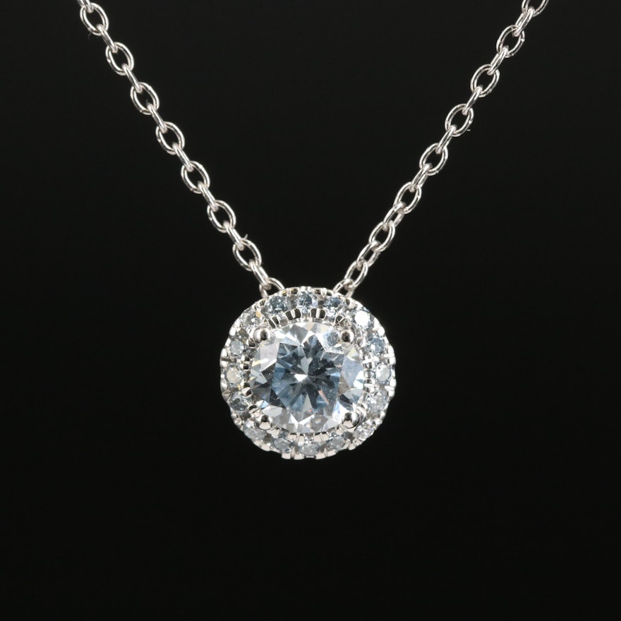 14K 0.51 CTW Lab Grown Diamond Pendant Necklace