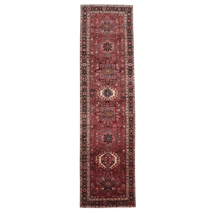 3'4 x 12'5 Hand-Knotted Persian Karaja Long Rug