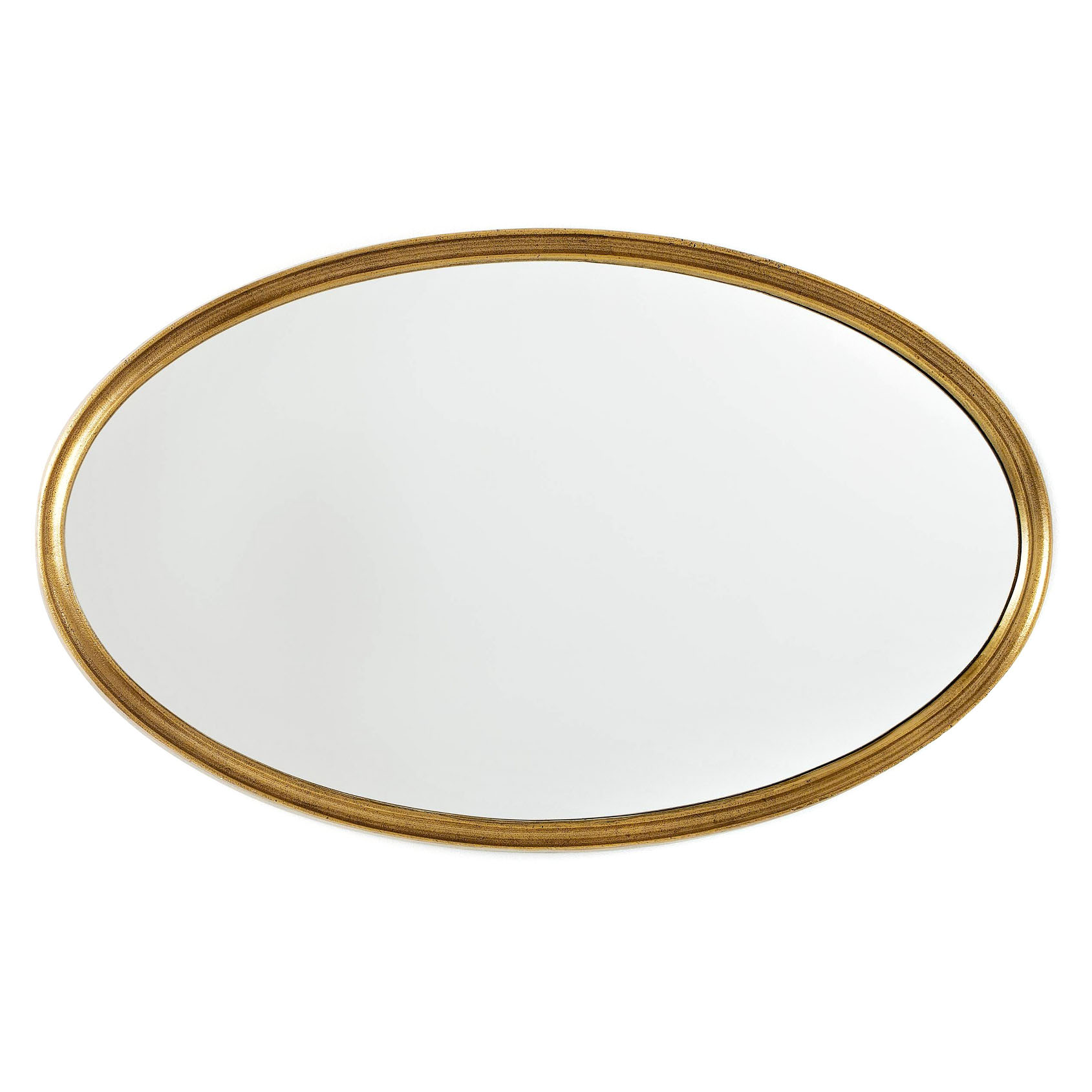 Threshold with Studio McGee Cast Metal Gold Finish Oval Wall Mirror EBTH