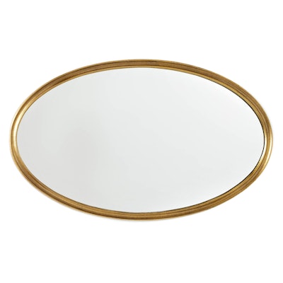 Threshold with Studio McGee Cast Metal Gold Finish Oval Wall Mirror