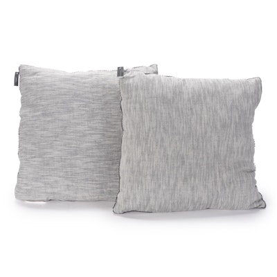 Pair of Threshold Designed with Studio McGee Blue Chambray Throw Pillows