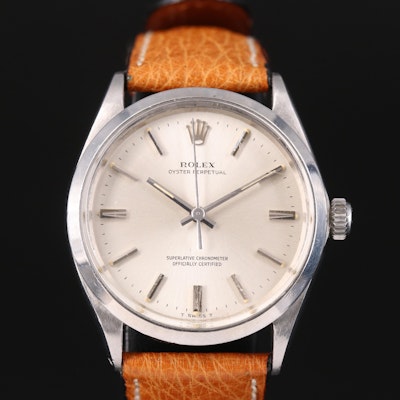 1968 Rolex Oyster Perpetual Stainless Steel Wristwatch