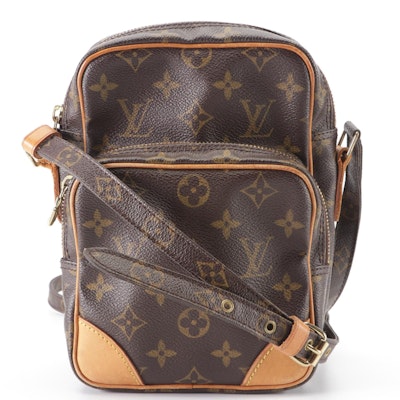 Louis Vuitton Amazone Crossbody Bag in Monogram Canvas and Vachetta Leather
