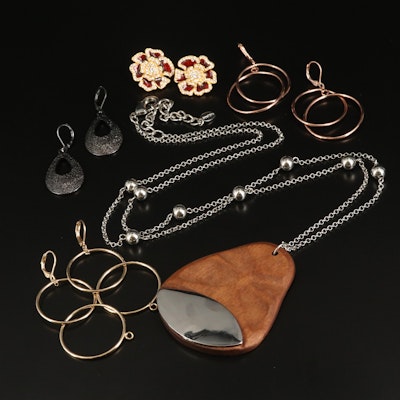Joan Rivers Earrings, Dell'Olio Necklace and Earring Selection