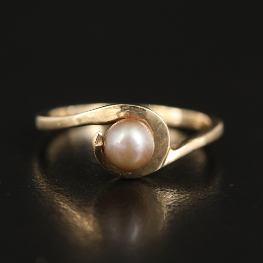10K Pearl Ring
