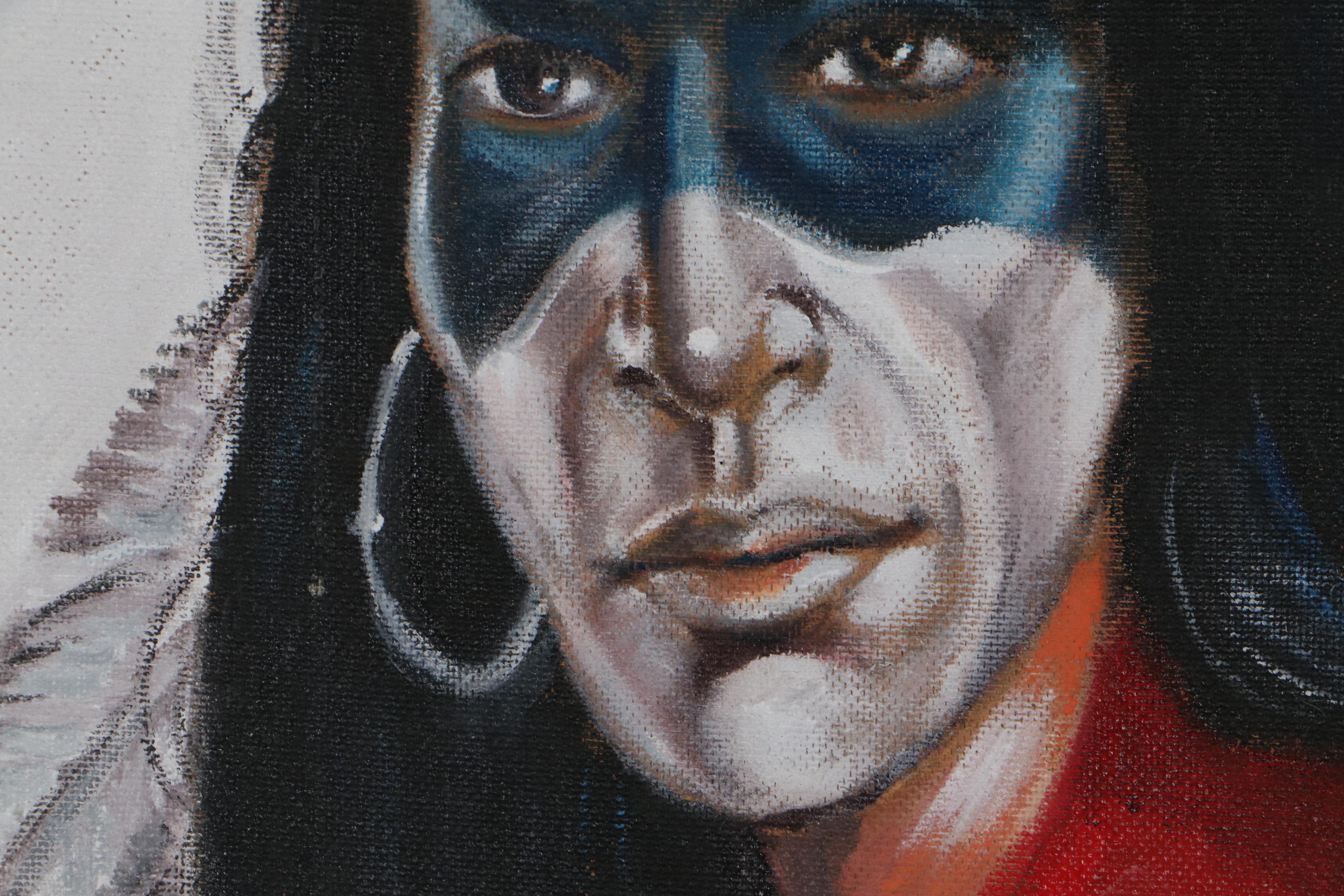 Portrait Oil Painting of a Native American Figure | EBTH