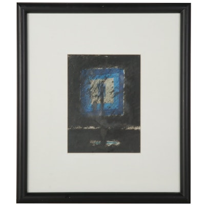 Abstract Charcoal and Pastel Drawing, 1994