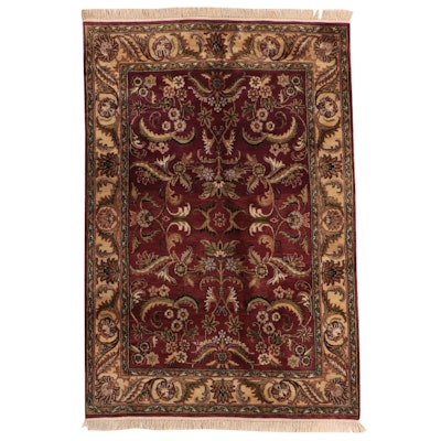 6' x 9'3 Hand-Knotted Indian Agra Area Rug