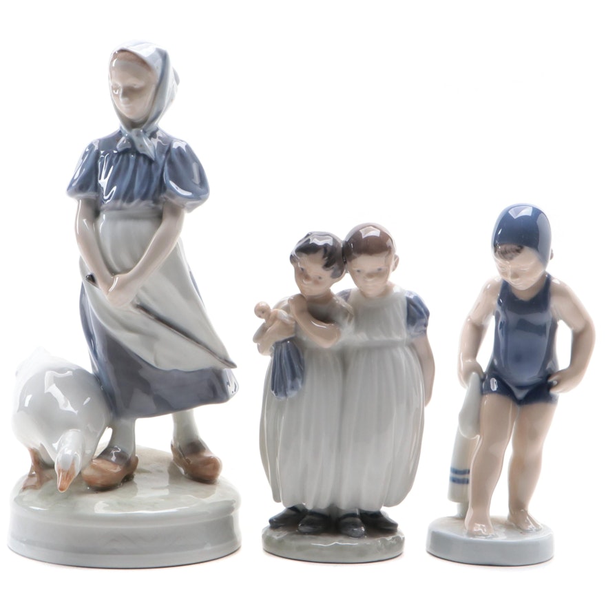 Royal Copenhagen "Goose Girl" and More Porcelain Figurines