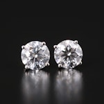 14K 1.65 CTW Lab Grown Diamond Stud Earrings