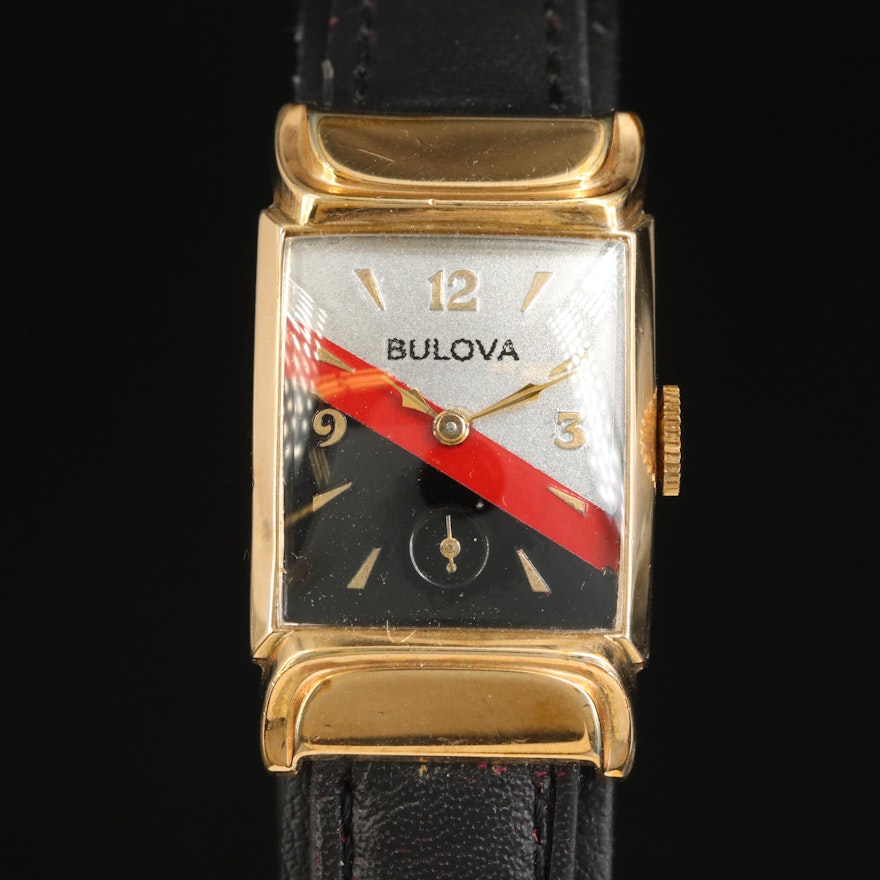 1951 Bulova Squadron Wristwatch with Tri-Color Dial