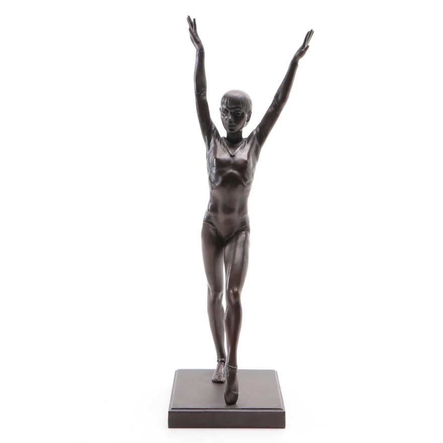 Alex Hromych Bronze Sculpture of a Dancer "Human Grace"