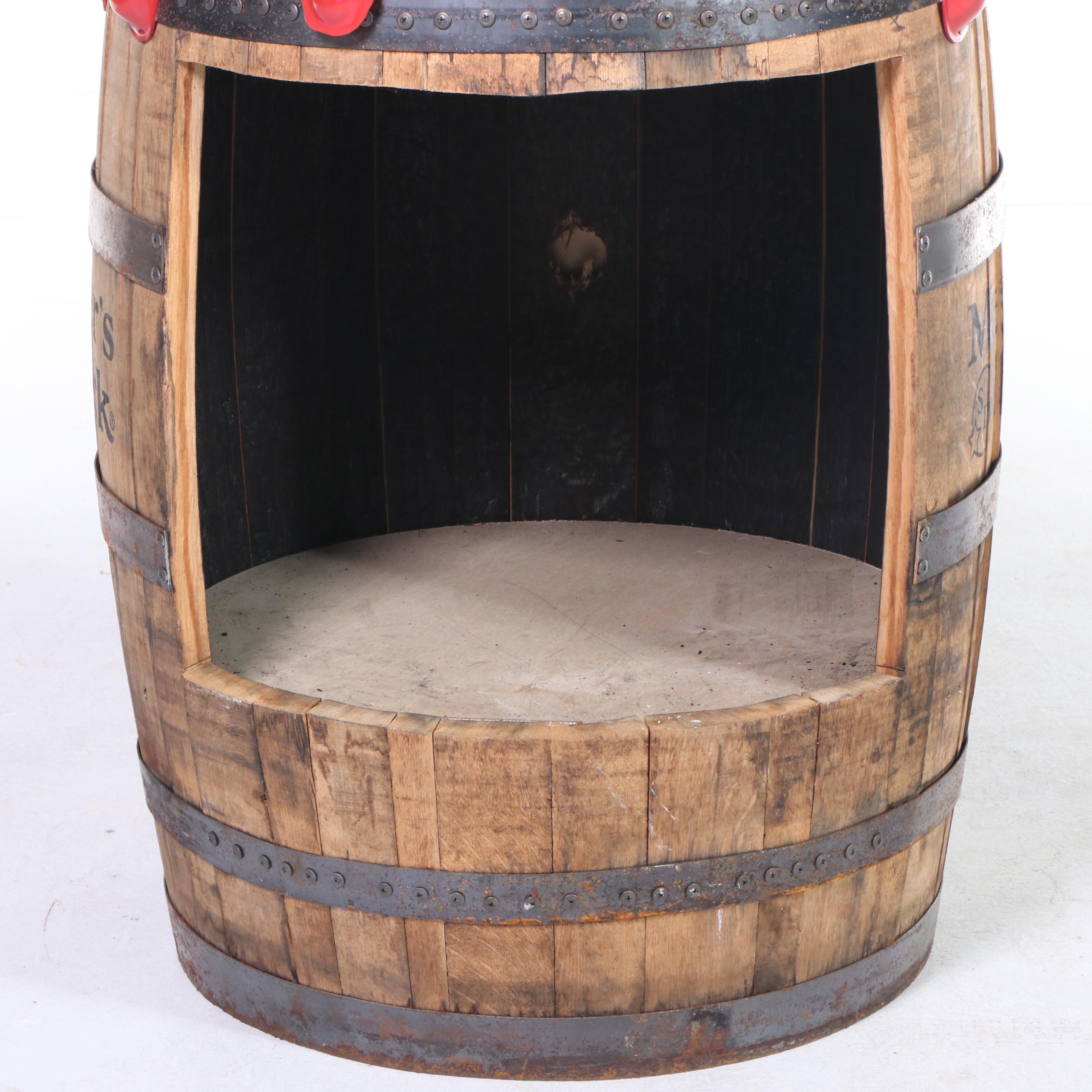Maker's Mark Whiskey Oak Barrel Retail Display EBTH
