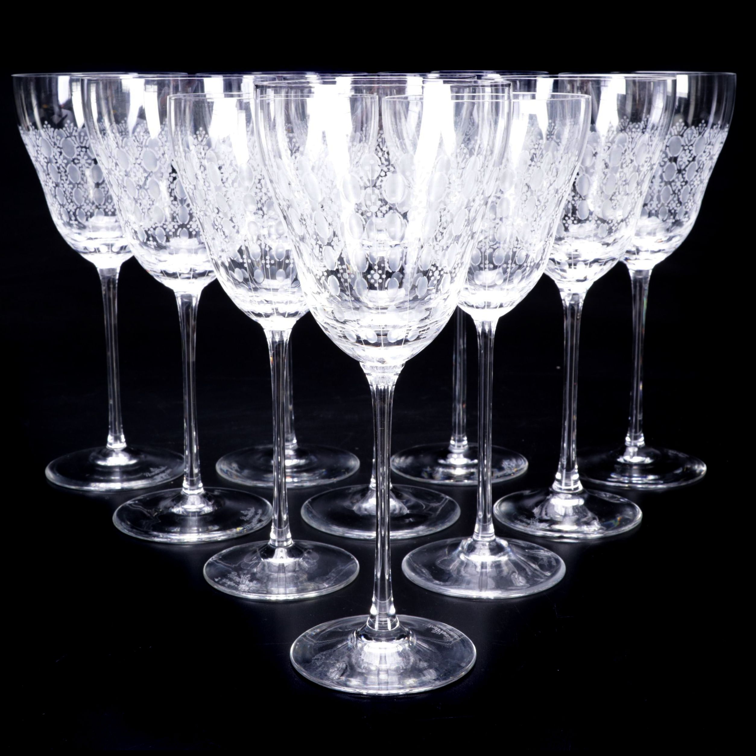Rosenthal Crystal "Romance" Wine Glasses, Mid to Late 20th Century EBTH