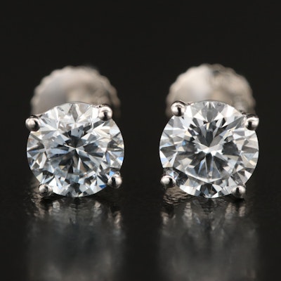 14K 1.55 CTW Lab Grown Diamond Stud Earrings