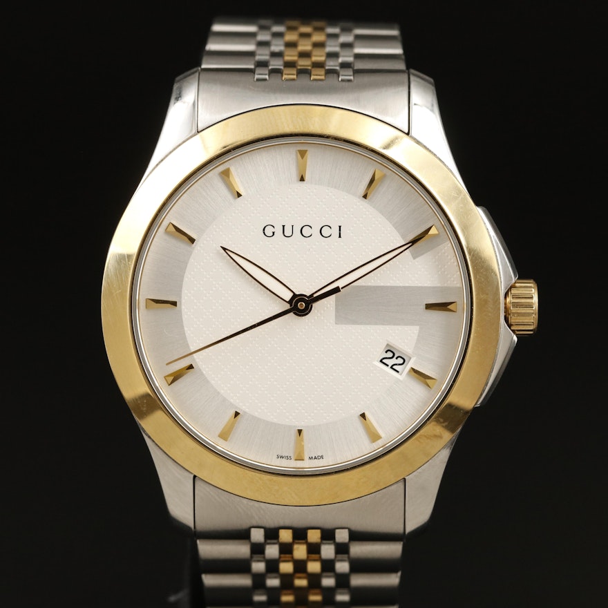 Gucci Timeless Two-Tone Swiss Wristwatch