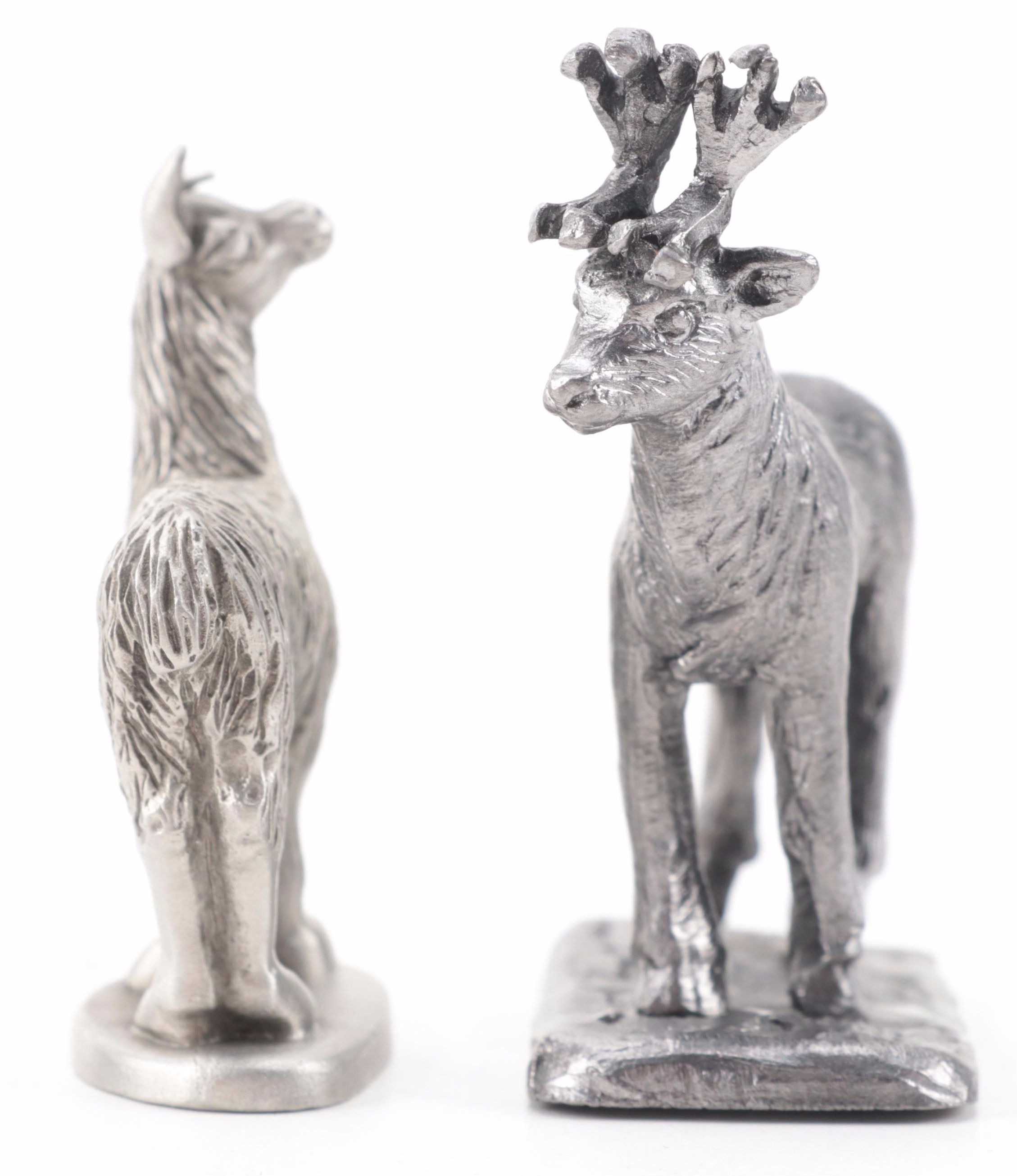 Hudson and Other Pewter Animal Figurines EBTH