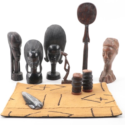 West and East African Hand-Carved Figurines and More