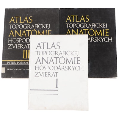Slovakian Atlas Topografickej Anatómie Hospodárskych Zvierat Volumes I-III