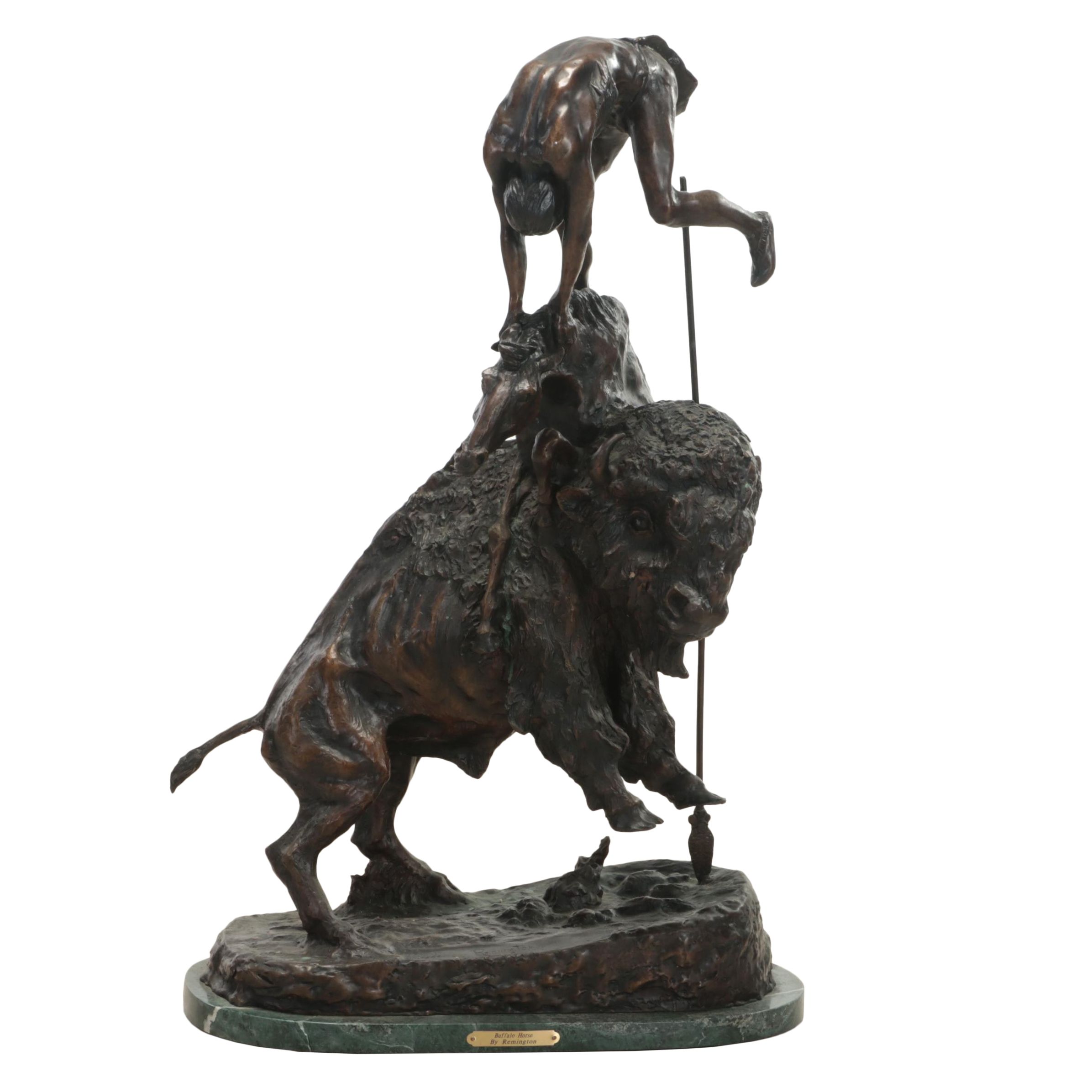 Bronze Sculpture After Frederic Remington "Buffalo Horse" EBTH