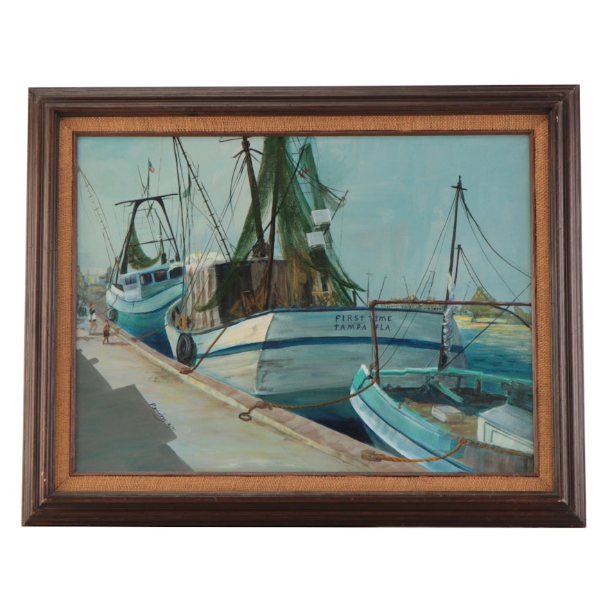 Nancy Pendery Nautical Oil Painting