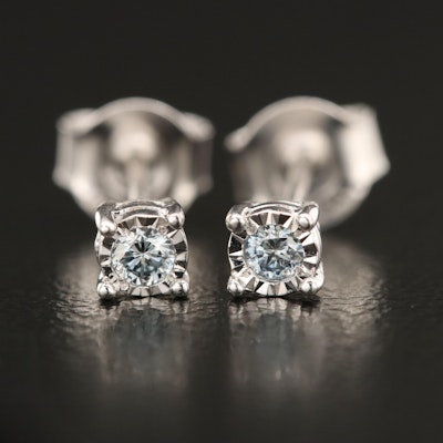EFFY Sterling Lab Grown Diamond Stud Earrings