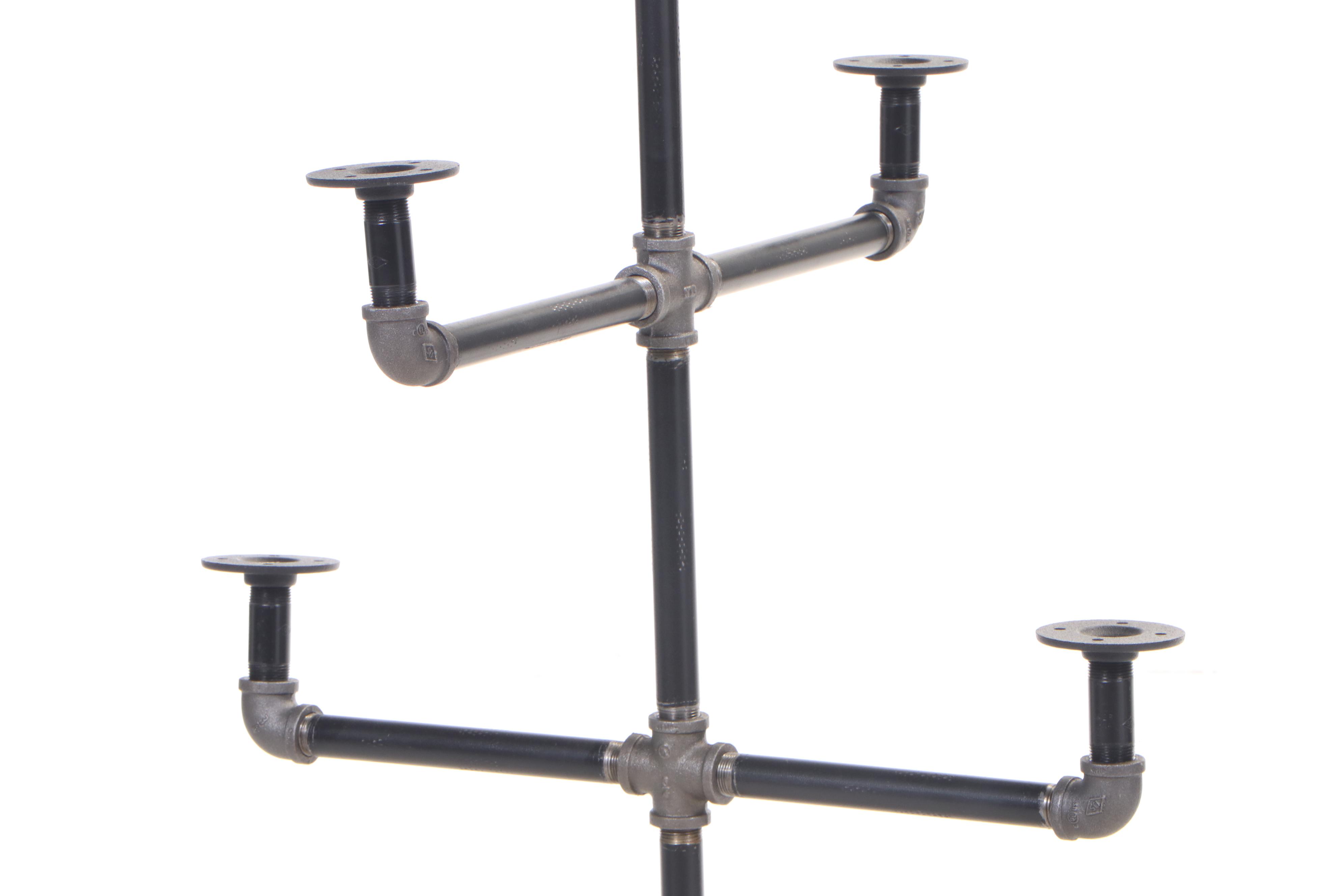 Industrial Style Metal Pipe Coat Rack EBTH