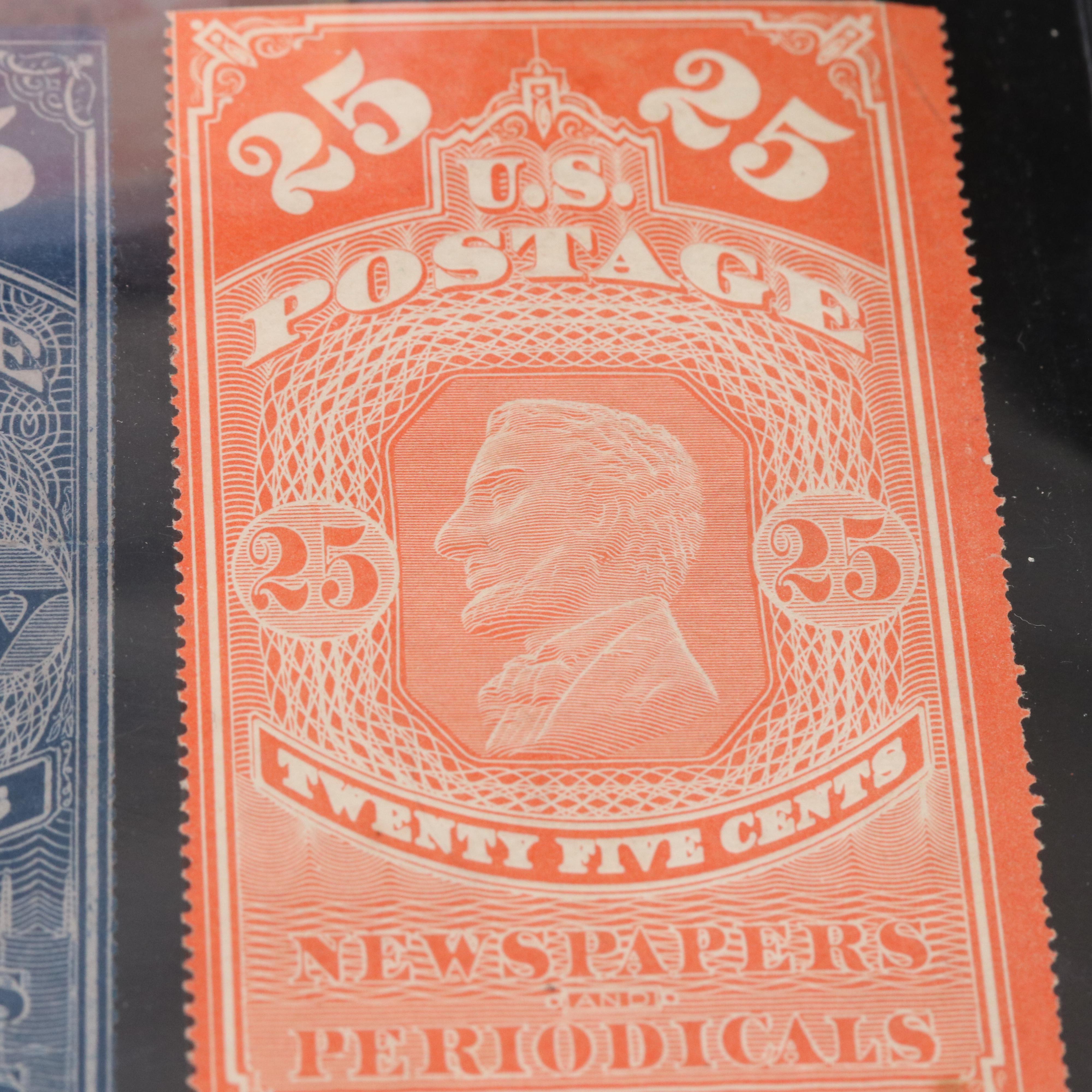 Three Antique Postage Stamps For Newspapers And Periodicals | EBTH