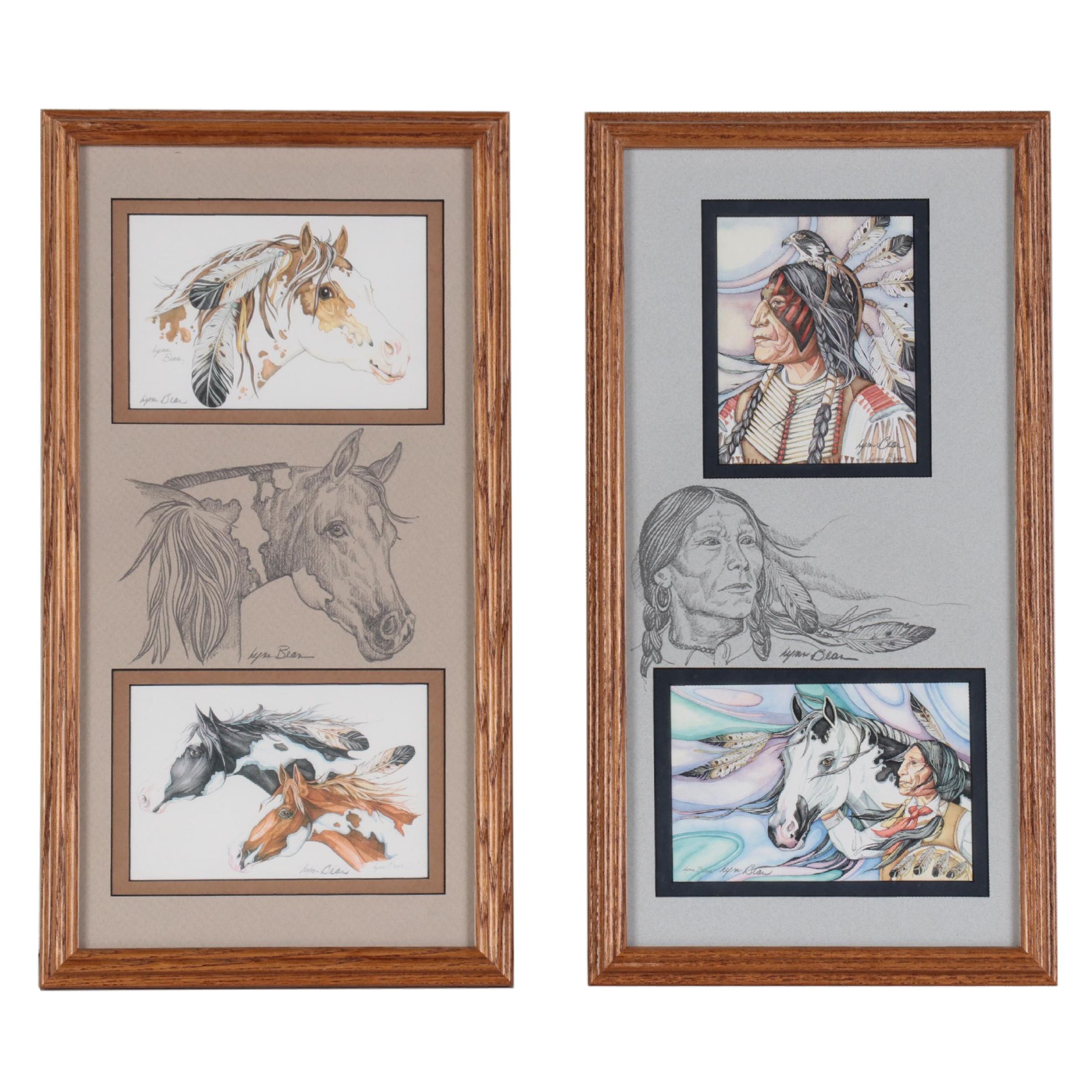 Lynn Bean Native AmericanThemed Digital Prints EBTH
