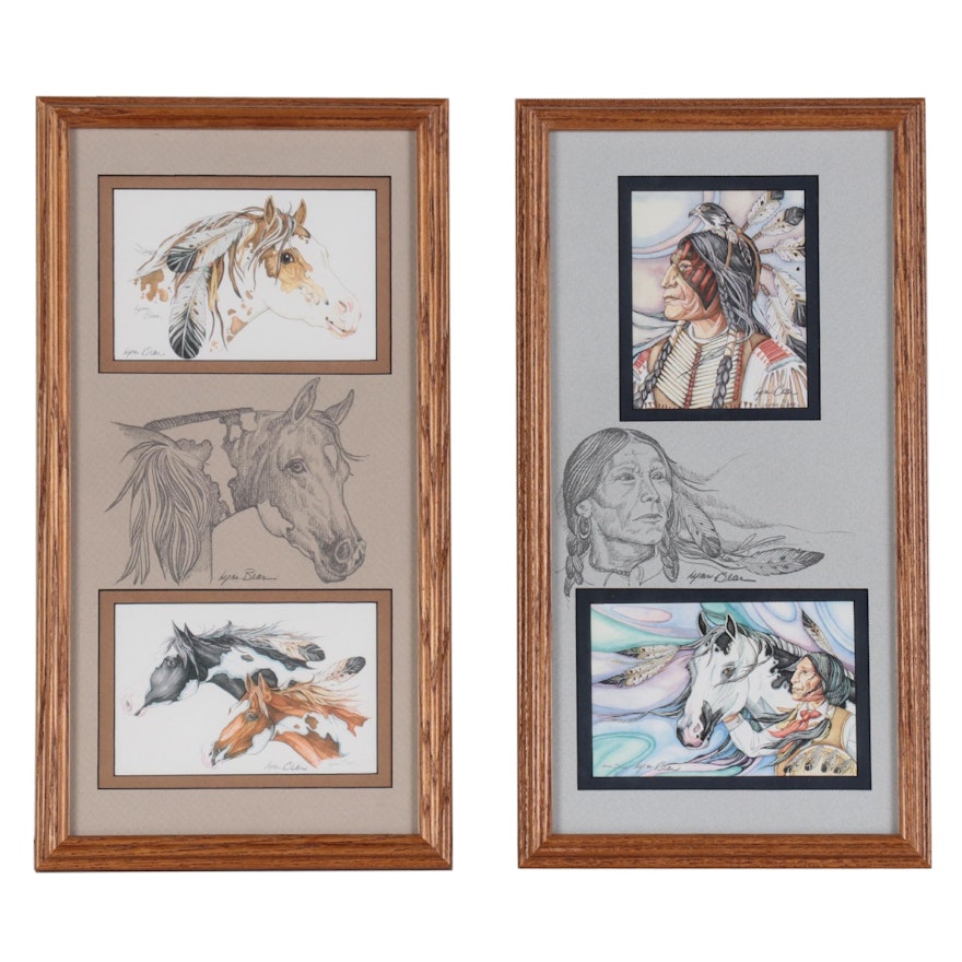 Lynn Bean Native American-Themed Digital Prints