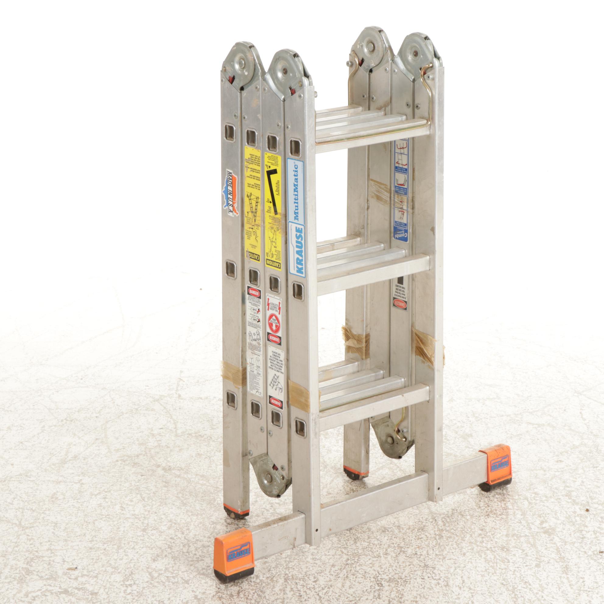 Krause MultiMatic MultiUse Aluminum Ladder EBTH