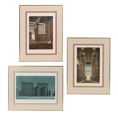Chromolithographs of Architecture From "Ancient Egypt or Mizraim"