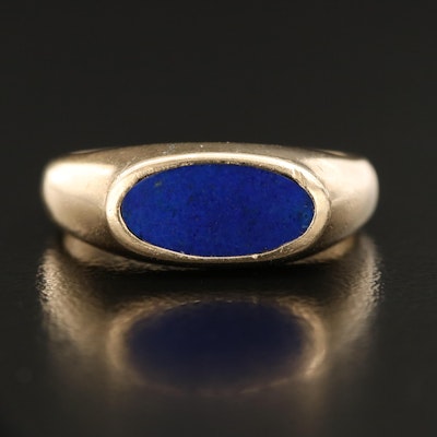 Vintage 14K Lapis Lazuli East-West Ring