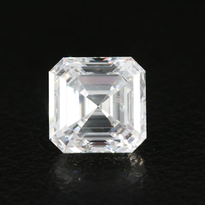 Loose 2.02 CTW Square Emerald Cut Diamond with GIA Report